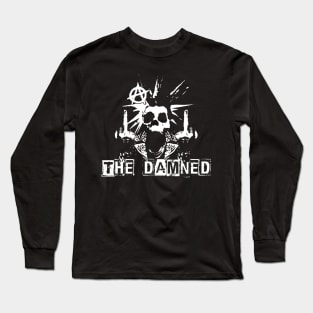 damned skeleton punk Long Sleeve T-Shirt